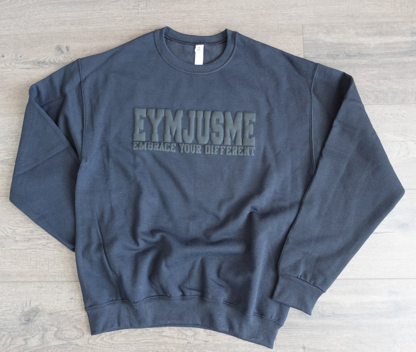 EJM | Puff Sweatshirt | Unisex | Black