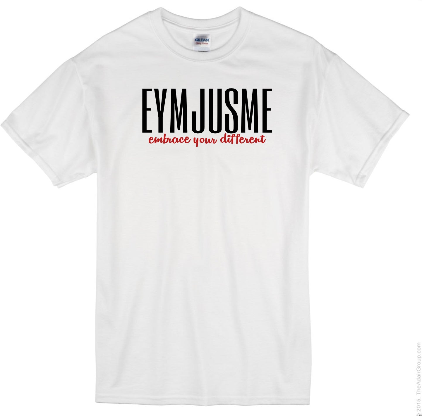 PLUS EJM | Six Caps Tee | Unisex | White & Black