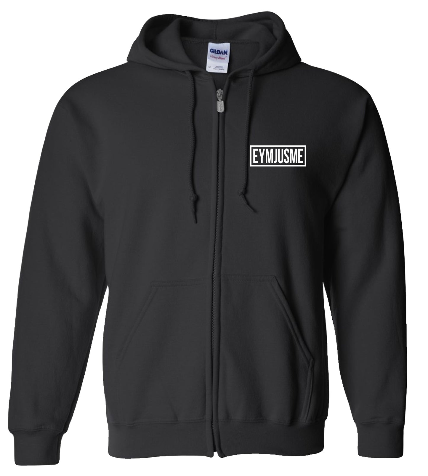PLUS EJM | Classic Zip-Up Hoodie | Unisex | Black