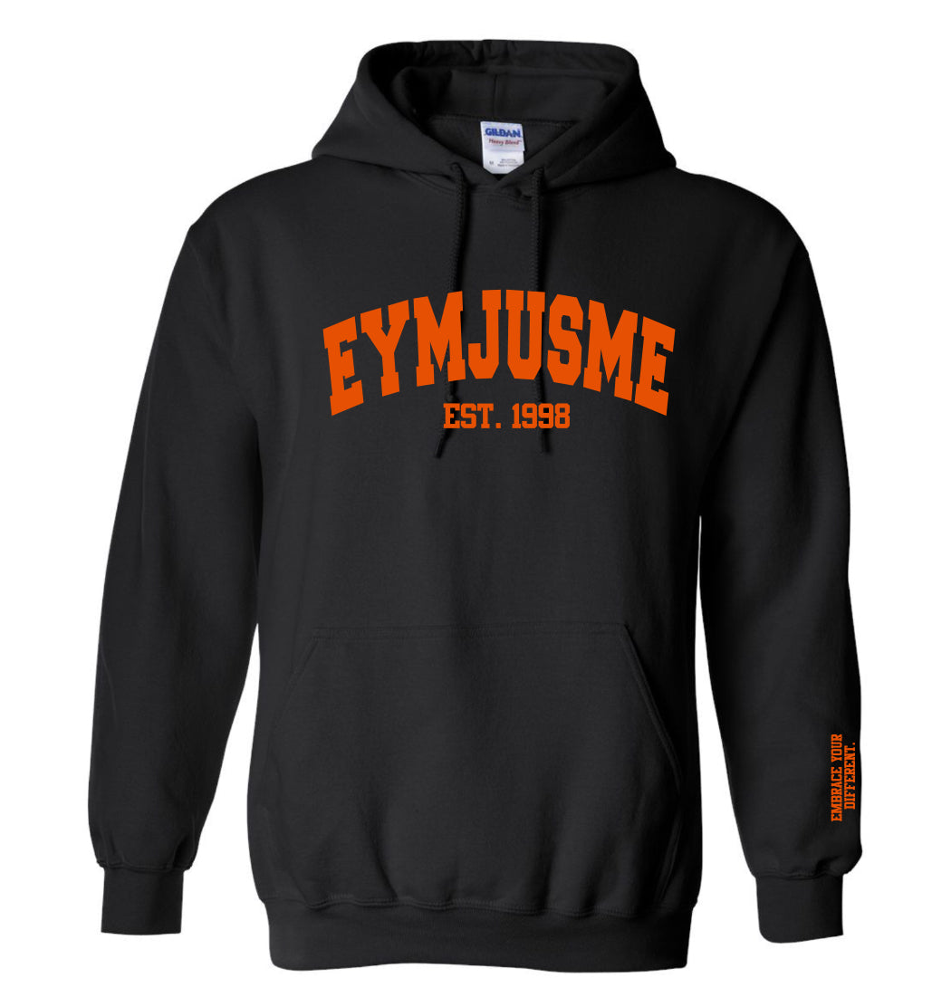 EJM | Varsity Hoodie | Unisex | Black