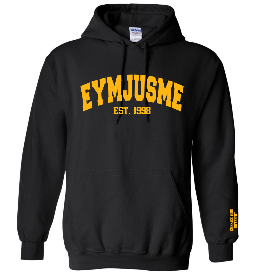 EJM | Varsity Hoodie | Unisex | Black
