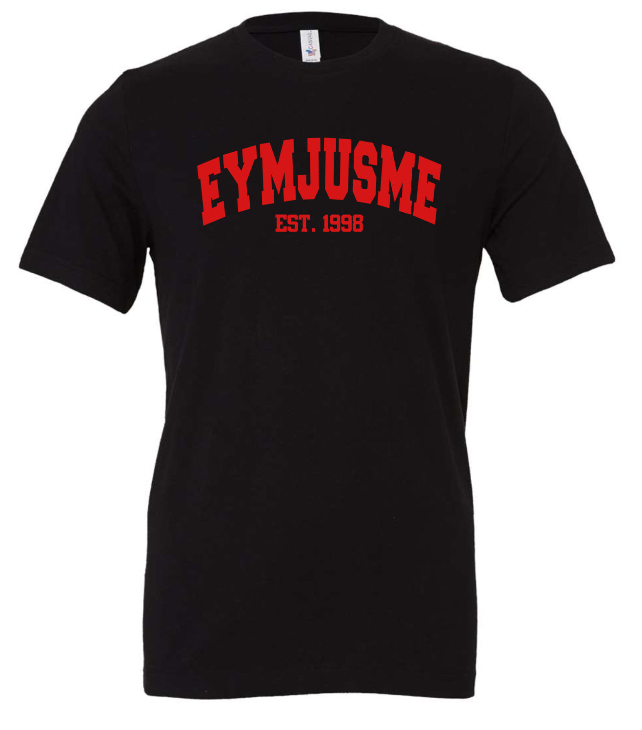 PLUS EJM | Varsity Tee | Unisex | Black