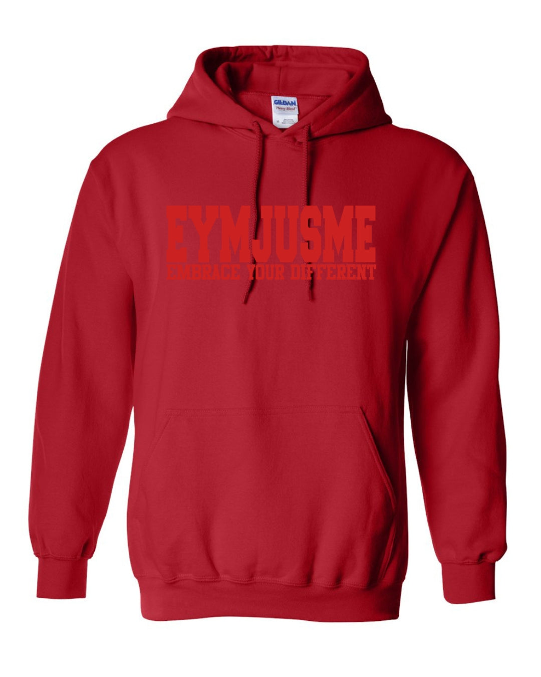 EJM | Puff Hoodie | Unisex | Red