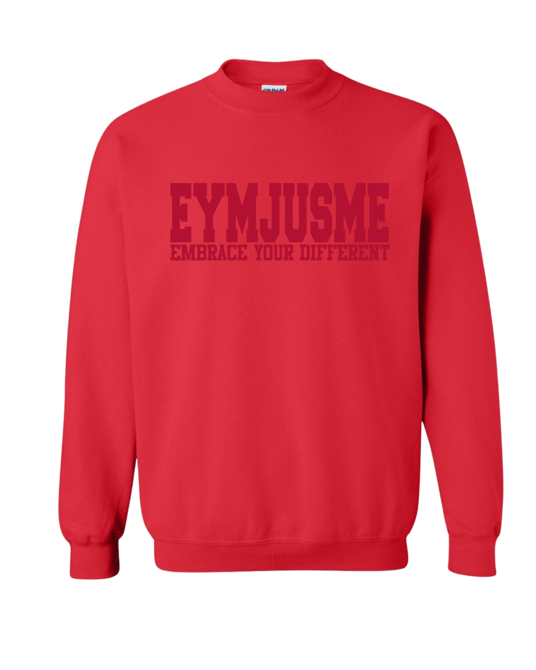 EJM | Puff Sweatshirt | Unisex | Red