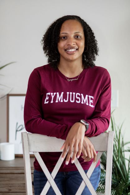 EJM | Arch Long Sleeve Tee | Unisex | Maroon