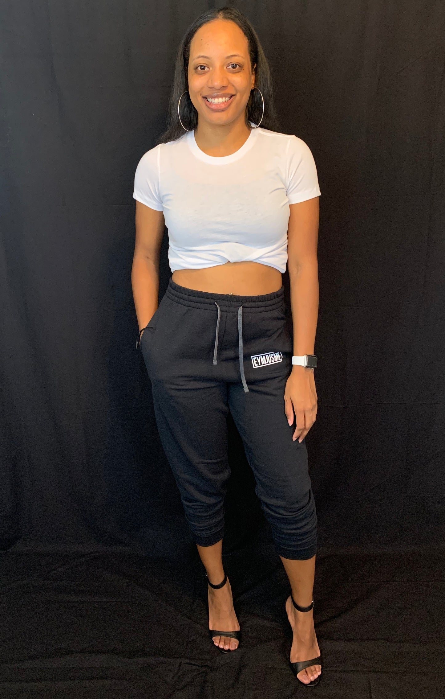 EJM | Classic Logo Joggers | Unisex | Black