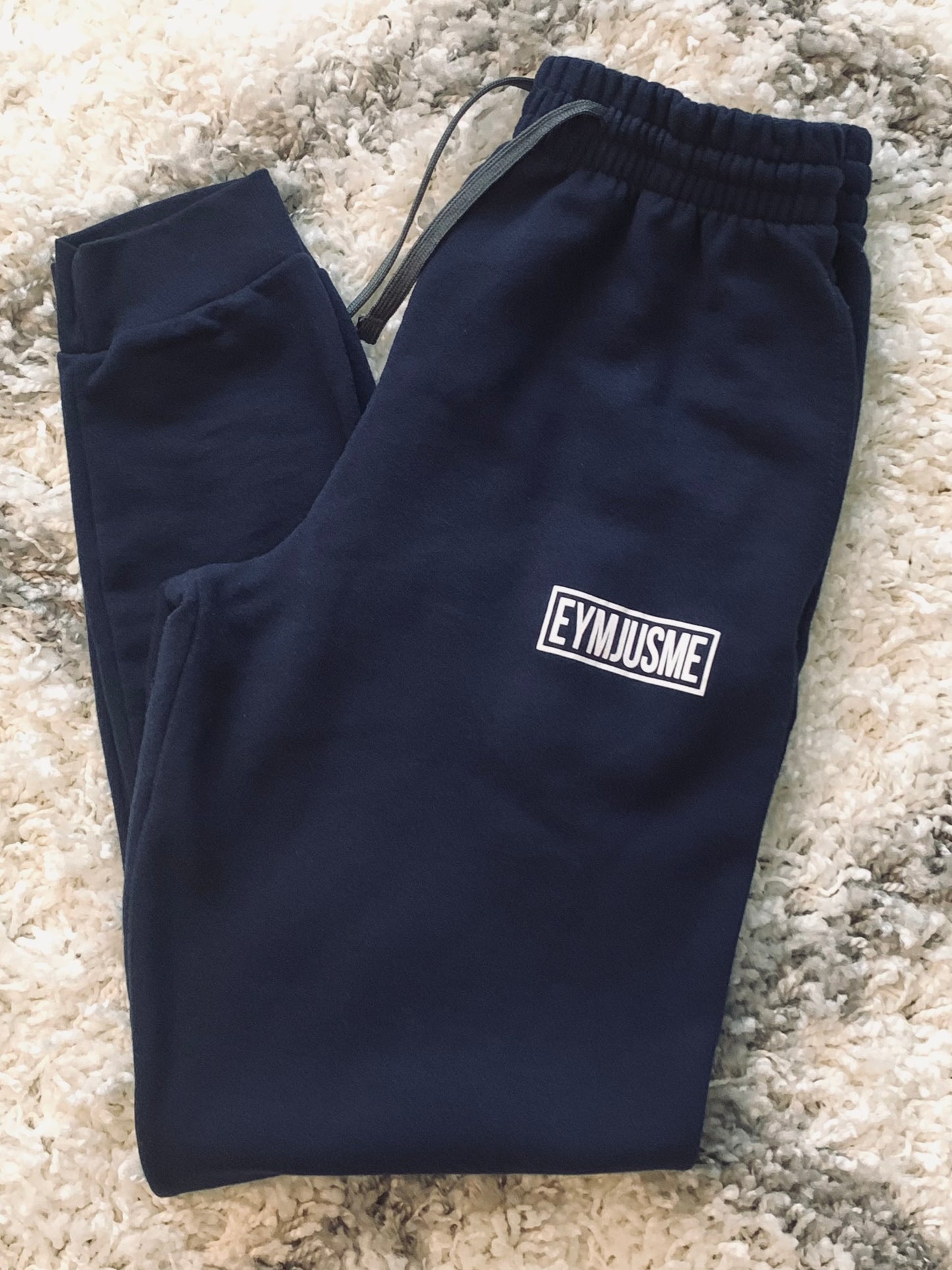 EJM | Classic Logo Joggers | Unisex | Navy