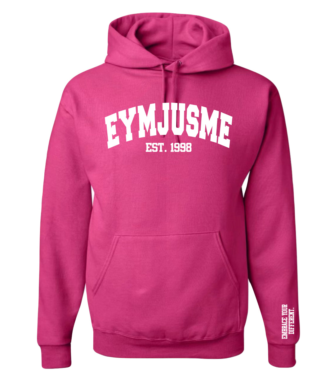 EJM | Varsity Hoodie | Unisex | Pink