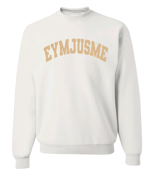 EJM | Varsity Sweatshirt | Unisex | White
