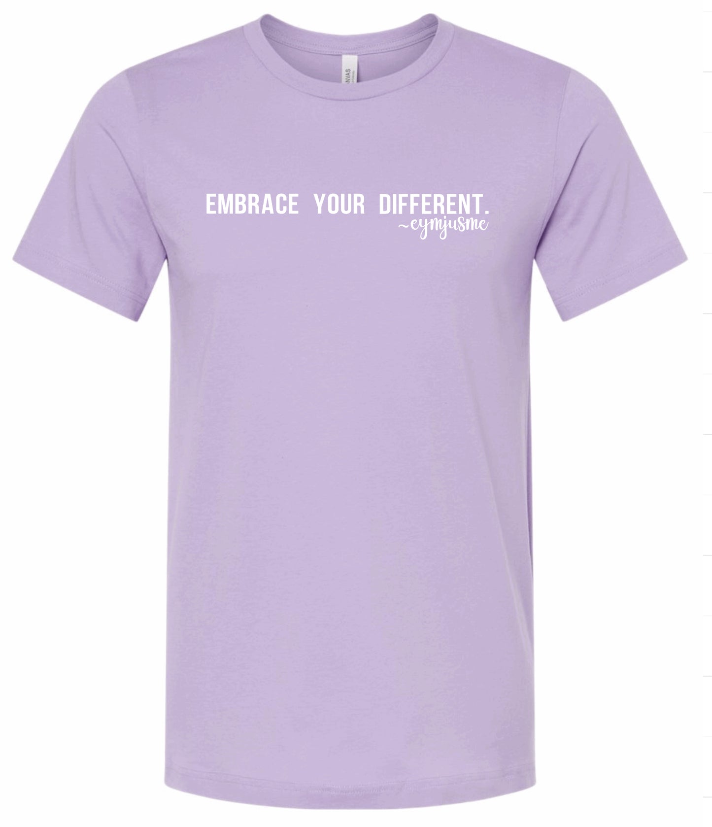 EJM | Embrace Your Different Tee | Unisex | Dark Lavender
