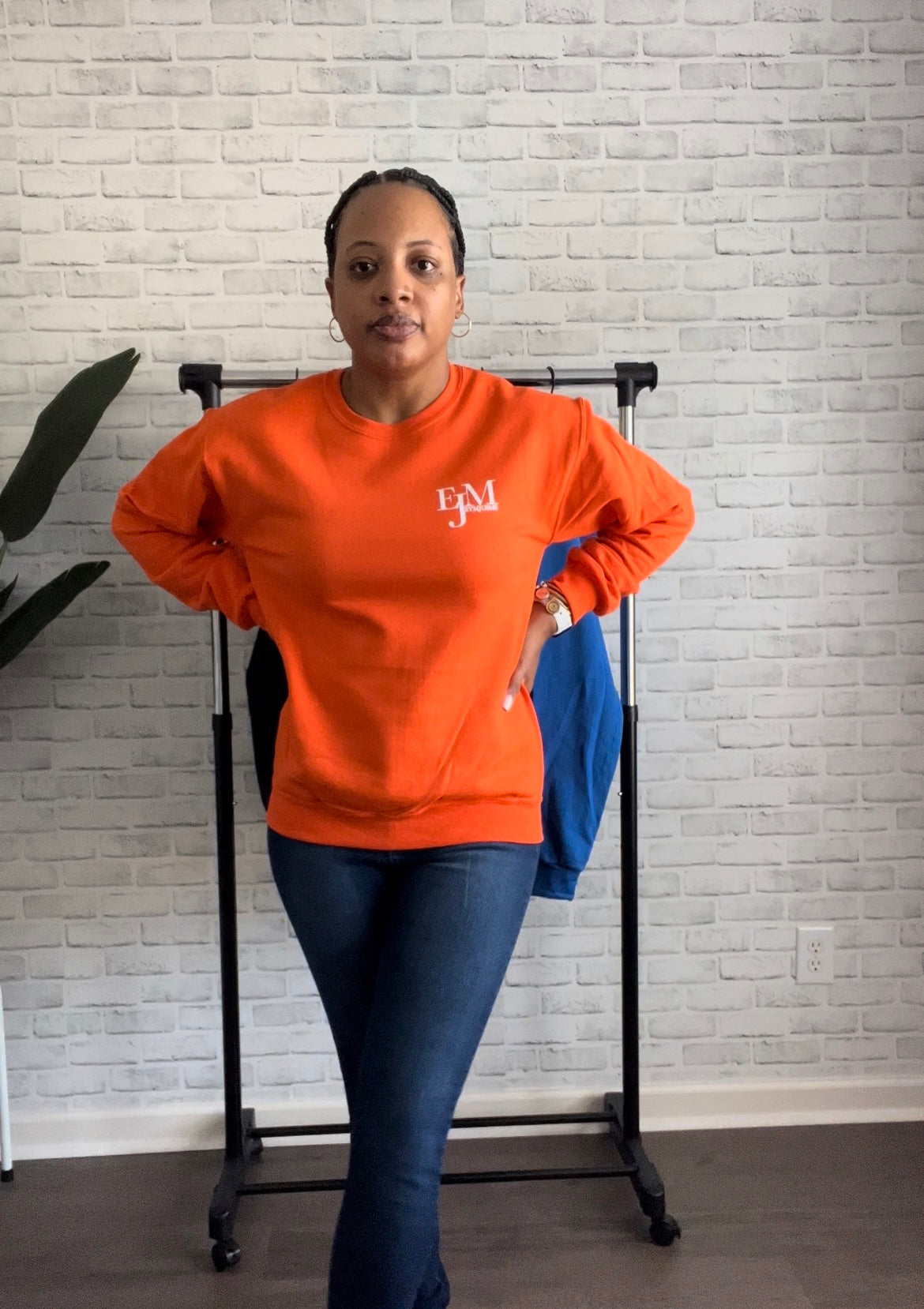 EJM | EJM Sweatshirt  | Unisex | Orange