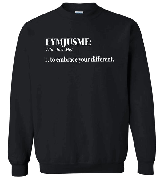 PLUS EJM | Definition Sweatshirt | Unisex | Black