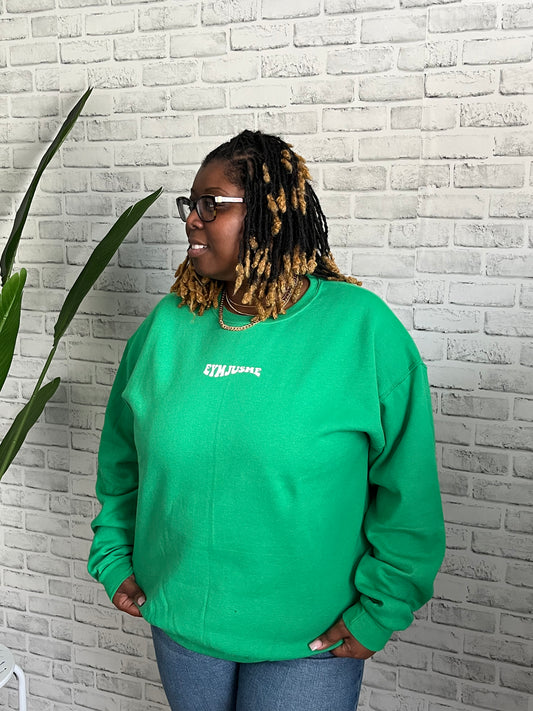 EJM | Wavy EYD Sweatshirt | Unisex | Kelly Green