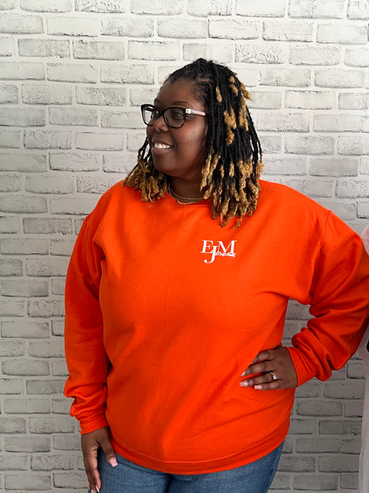 EJM | EJM Sweatshirt  | Unisex | Orange