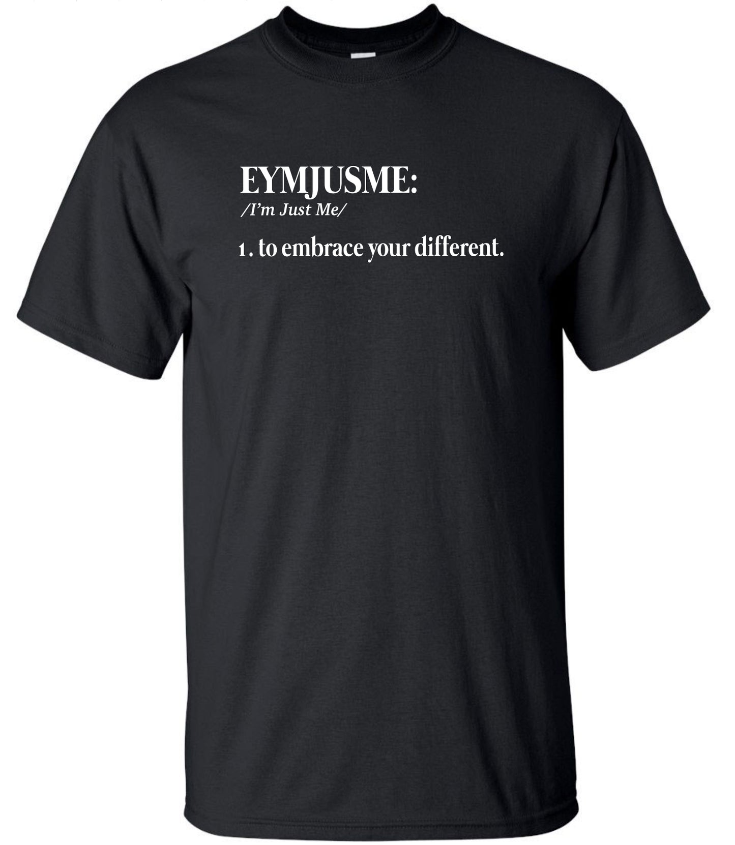 PLUS EJM | Definition Tee | Unisex | Black
